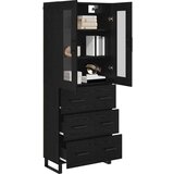  Kuhinjski ormarić Zidne Crni hrast 69 5 x 34 x 180 cm Konstruirano drvo | shoptok.hr