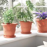  Kružni Pladanj za Cvijeće 6 pcs Crvena cigla Ø 17,5 x 2 cm | shoptok.hr