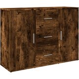 Maison Chic Komoda - Predalnik dimljeni hrast 90,5x29,5x65 cm inženirski les, (21717903) Cene
