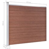 PANEL za ogradu WPC 175 x 146 cm smeđi | shoptok.hr