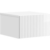  Stenski nočni omarici 2 pcs Bela visok sijaj 33 x 34,5 x 20 cm, (5000209594) | Shoptok.si