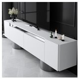 Hanah home tv polica bohem white silver