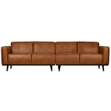 WOOOD Smeđa sofa od imitacije kože 280 cm Statement – Cijene