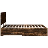 Konstrukcija postelje z vzglavjem Dimljeni oreh 150 x 200 cm, (5000102458) | Shoptok.si