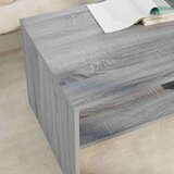 Klubska miza Siva Sonoma 100 x 50 x 40 cm Konstruiran les, (5000120478) | Shoptok.si