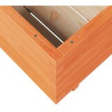  Vrtna sadilica voštano smeđe boje 70x70x49,5 cm od borovine | shoptok.hr