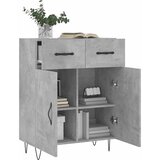  Komoda siva boja betona 69,5x34x90 cm od konstruiranog drva | shoptok.hr
