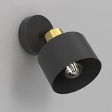  Zidno spot svetlo PARKLA 1xE27/15W/230V crna/zlatna | Eponuda.com