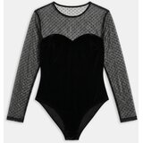 Sinsay Mrežasti body s dugim rukavima | shoptok.hr