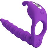 Pretty Love BLACKNEY PRSTANI ZA PENIS Z VIBRATORSKIM ČEPOM, (22071310) u