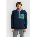 Boundary Shore Half-Zip Pulover iz flisa grape leaf