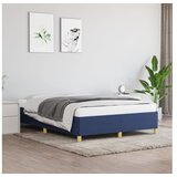  Posteljni okvir moder 140x190 cm blago | Shoptok.si