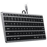 Satechi Žična tipkovnica Slim W1 USB-C BACKLIT, ZDA, vesoljsko siva | Shoptok.si