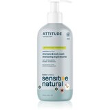 Attitude Sensitive Natural Baby Oatmeal šampon in gel za umivanje 2v1 za občutljivo kožo za otroke 473 ml | Shoptok.si