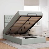  Okvir za krevet s madracima svjetlosivi 120x190 cm baršunasti | shoptok.hr