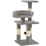  Penjalica za mačke sa stupovima za grebanje od sisala 65 cm siva | shoptok.hr