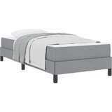 vidaXL Postelja z vzmetnico z vzmetnico Svetlo siva 100 x 200 cm blago, (5000126603) | Shoptok.si