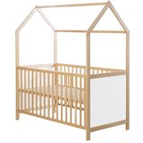 Roba Otroška posteljica v beli in naravni barvi 70x140 cm – Cene