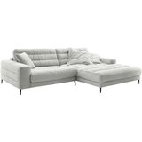 Pure Home Lifestyle SEDEŽNA GARNITURA, rebrasti žamet svetlo siva | Shoptok.si