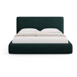 Cosmopolitan Design Tamno zeleni tapecirani bračni krevet s prostorom za odlaganje s podnicom 160x200 cm Colonel – | shoptok.hr