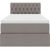  s madracem i skladištem Sivo-smeđa 90 x 200 cm Baršun | shoptok.hr