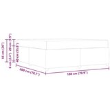  Okvir za krevet Tamno smeđa 180 x 200 cm tkanina | shoptok.hr