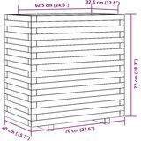  Vrtno cvetlično korito 70x40x72 cm trden les douglas | Shoptok.si