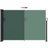  Zložljiva stranska tenda temno zelena 140x500 cm | Shoptok.si