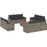  13-dijelni set vrtnih sofa od poliratana s jastucima sivi | shoptok.hr
