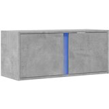vidaXL Zidni TV ormarić s LED svjetlima siva boja betona 80x31x35 cm | shoptok.hr
