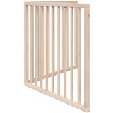 vidaXL Vrata za pse s 2 panela sklopiva 160 cm od drva topole | shoptok.hr