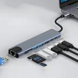  8u1 USB HUB sa HDMI, LAN, USBA, PD, TF/SD Cene