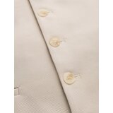 Ombre Fitted elegant men's vest with elastane and lapels - beige | Shoptok.si