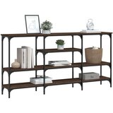  Konzolni stol boja smeđeg hrasta 160x29x80 cm konstruirano drvo | shoptok.hr
