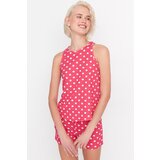 Trendyol Fuchsia Polka Dot Knitted Pajamas Set | Shoptok.si