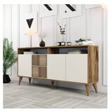 Hanah home komoda milan 160 walnut cream Cene
