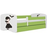 HAPPYKIDS Dječji krevet Dreamy Wednesday 140x70 bez madraca s ladicom Zelena | shoptok.hr