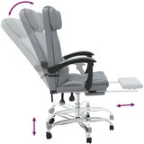  Masažni uredski naslonjač od tkanine svjetlosivi | Eponuda.com