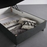 Mömax Postelja Boxspring Oviedo, Antracit, 140x200 | Shoptok.si