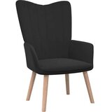  Stolica za opuštanje crna baršunasta | shoptok.hr