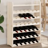 vidaXL Stalak za vino s gornjom pločom 67 5x25x87 cm masivna borovina Cijene