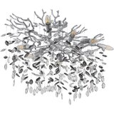 Globo 64138D1S - Luster na štapu QUEENA 7xE14/40W/230V srebrni Cene