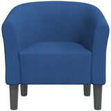  Zaobljena stolica plava od tkanine | shoptok.hr