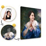  Poklon za ženu - istorijski portret fotografija na platnu Cene
