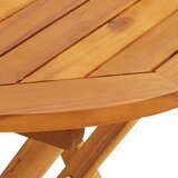 vidaXL 3-dijelni bistro set od tkanine i masivnog drva uzorkom lišća | shoptok.hr