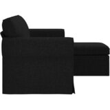 SOFA Crna 195 x 138 x 80 cm tkanina | Shoptok.si