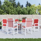  Jastuci za vrtne stolice 6 kom crveni 100x50x3 cm od tkanine | shoptok.hr
