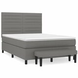  s oprugama i madracem tamnosivi 140x190 cm od tkanine | shoptok.hr