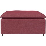  Modularni kauč s podnožjem modul vino crvene boje 100x100x48 cm - boja crnog vina tabure | shoptok.hr