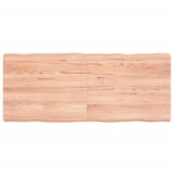 vidaXL Mizna plošča svetlo rjava 120x50x6 cm obdelana trdna hrastovina Cene